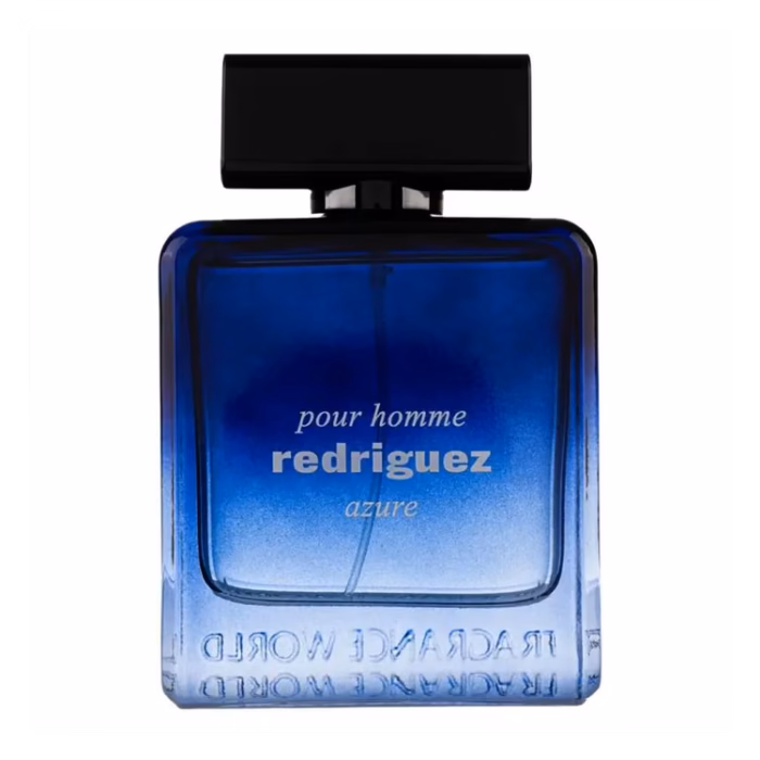 Redriguez Azure Pour Homme Fragrance World Masculino DUPE Narciso Rodriguez for Him Bleu Noir Narciso Rodriguez Masculino